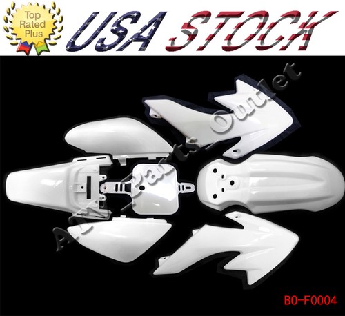White plastic fender fairing - plastic,