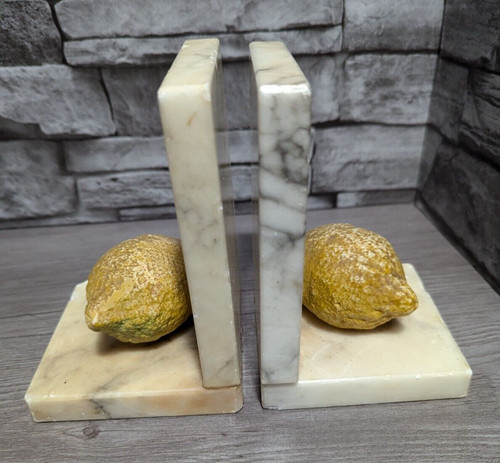 Vtg alabaster marble - marble, lemon