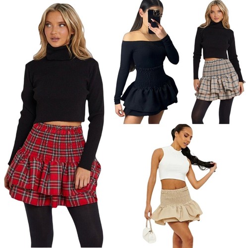 Ladies frill mini - frill, skirt