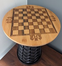 Folding Pop Up Table Chess /