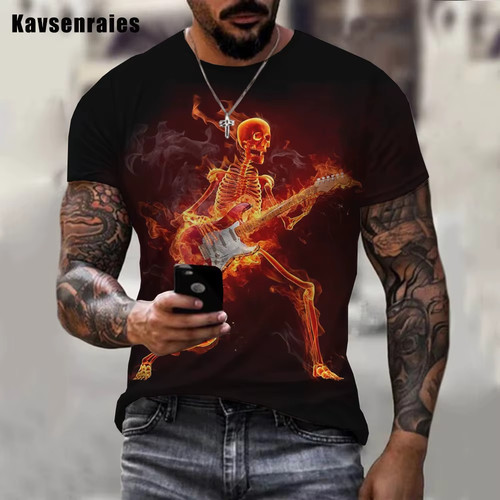 Guitar shirt skeleton - t-shirt,