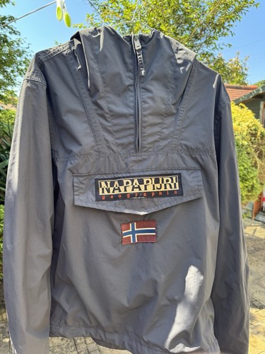 Napapijri men grey hooded - napapijri, men’s