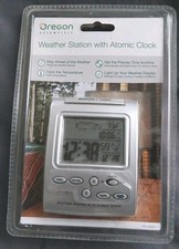 Oregon Scientific Weather Station Thermometer Atomic Clock Forecast IWA-80051