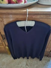 Blues Harbour ( M &S ) NAVY V NECK JUMPER BNWOT. Large