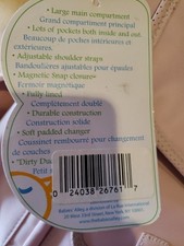 Nappy Diaper Changing Bag Pink With Strap