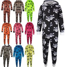 A2Z Onesie One Piece Kids Girls Boys Halloween Print Pyjamas Sleepsuit Costume