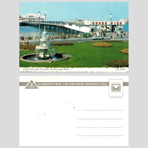 Vintage postcard grand pier - vintage,