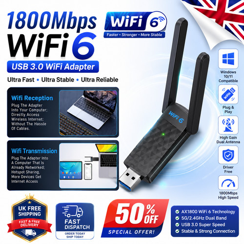 1800mbps usb wifi - usb, dual