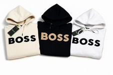 Hugo Boss Men's Premium BOSS Logo Pullover Hoodie