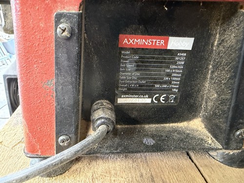 Axminster hobby as408 - belt,