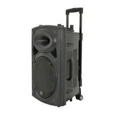QTX - QR15PA, Compact portable PA unit with pull/carry handles, 2 wireless mics,