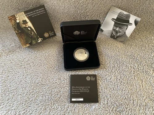 Royal mint silver proof - mint, £5