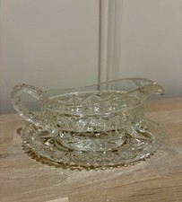 Vintage Cut Glass Sauce Gravy