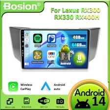 Car Stereo For Lexus RX300 RX330 RX400H Sat Nav CarPlay Android 14 WIFI 4GB+64GB