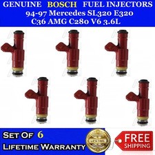 6x OEM Bosch Fuel Injectors