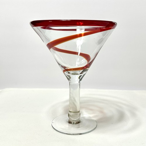 Thick martini glass red - martini,