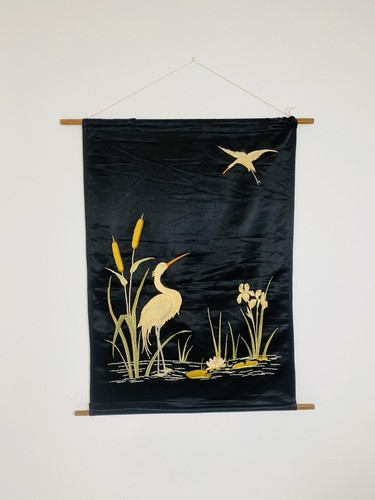 Vintage silk chinese wall - chinese,
