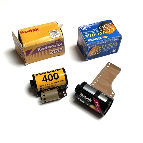 Four rolls 35mm colour - four,