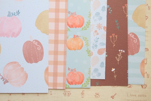 Pumpkin picking mix cardstock - pumpkin,