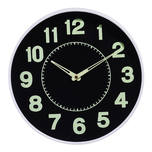 Round luminous wall clock - 12",