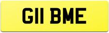 2 DIGIT SHORT VIP PRIVATE CAR REG NUMBER PLATE G11 BME ALL FEES PAID / BM BE