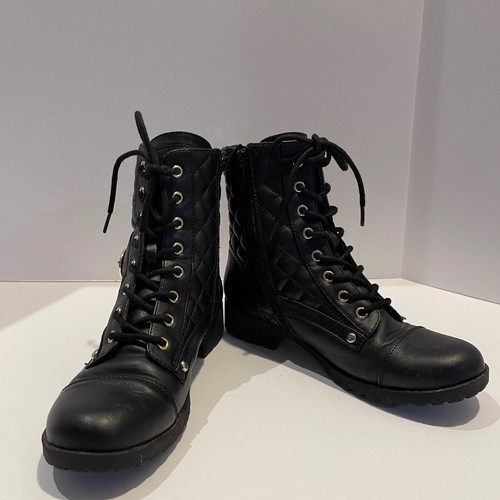 Guess combat style boots - combat, black