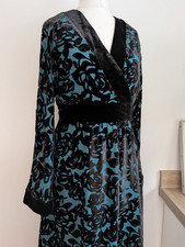 East silk blend velvet devore dress size 10