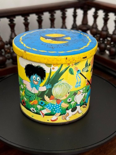 Vintage tin blue - vintage,