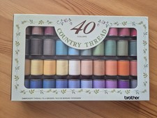 Brother Machine Embroidery Threads Country Shades - 40 Colours