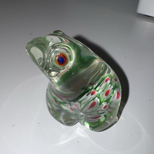 Glass frog ornaments with - glass,