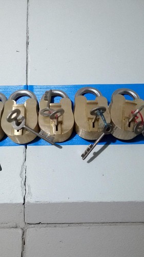 Set brass antique - of,