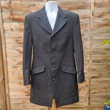 Magee Men's Size 38R Black Prince Edward 3/4 Jacket Wool Blend Vintage