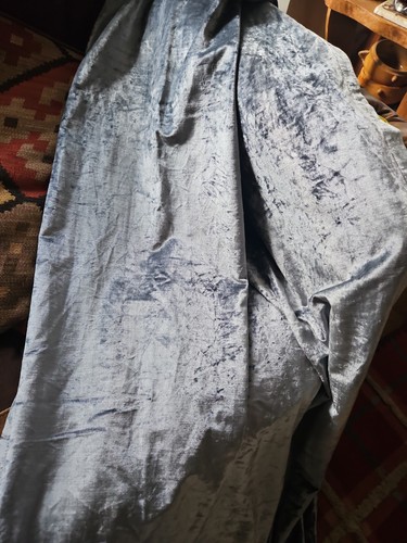 Silver blue cotton crushed - silver,