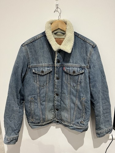 Levi sherpa trucker denim - sherpa,