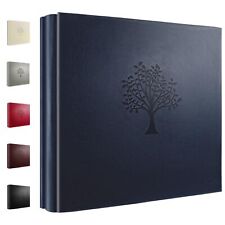 6x4 Photo Album, 600 Photos, Black Tree Pattern Leather, Big Capacity