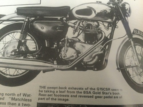 Matchless g15 csr motorcycle - g15,