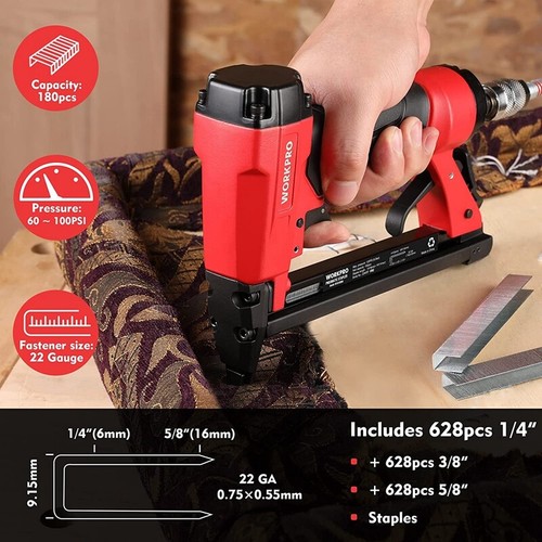 Workpro air staple gun - air,