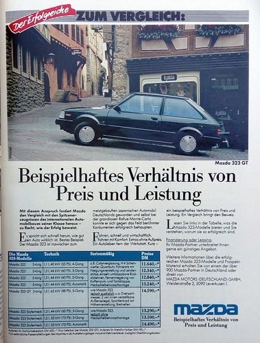 Mazda 323 original - gt,,