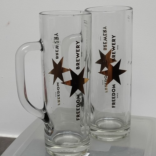 Freedom brewery tall glass - brewery,