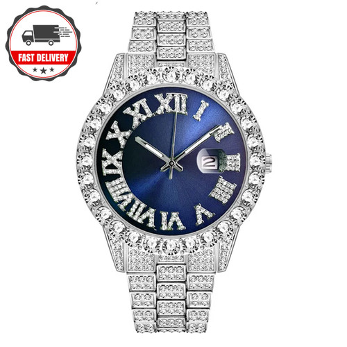 Iced out watch - iced, men
