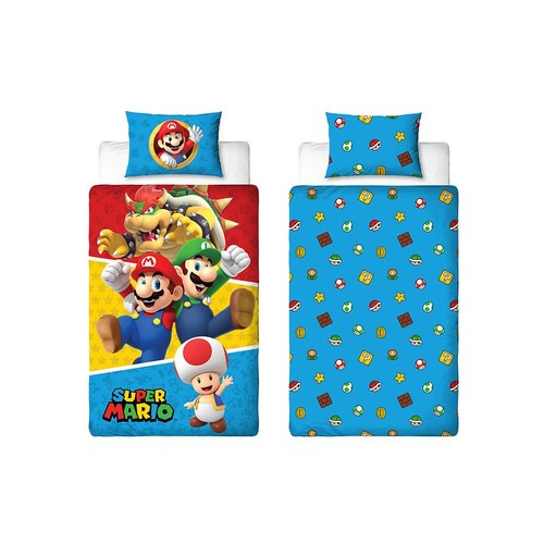 Super mario single duvet cover - mario,