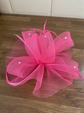 Hot Pink Fascinator with Clip