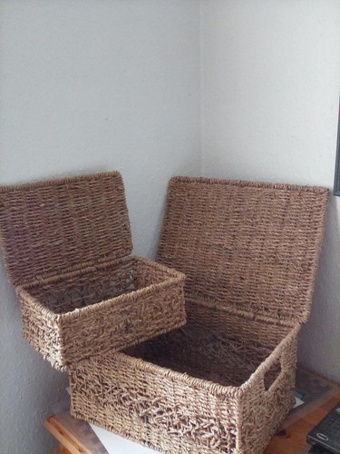 Set two wicker storage - of,