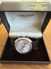 Vintage Longines Chronograph Ultronic Tuning Fork Gents Watch New Old Stock Rare