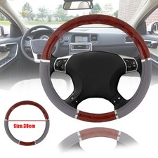 1× Wood Grain Car Steering