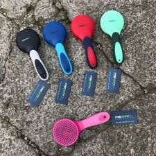 Perry Equestrian Stable Ergonomic Horse Pony Tail and Mane Brush Various Colours