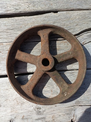 Heavy antique cast - cast, wheel