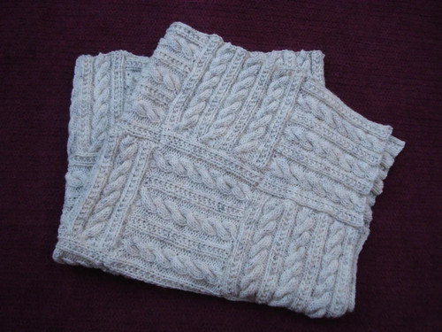 Chunky knit afghan blanket - chunky,