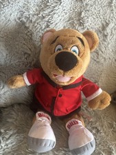 billy bear plush -red jacket
