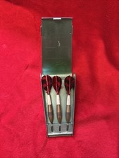Unicorn “Number One” Set Of 3 Darts In Clip Metal Case, Vintage 